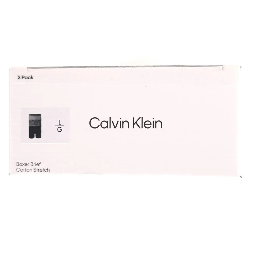 CALVIN KLEIN 3 Pack BOXER BRIEF Cotton‎ Stretch Soft Size XL